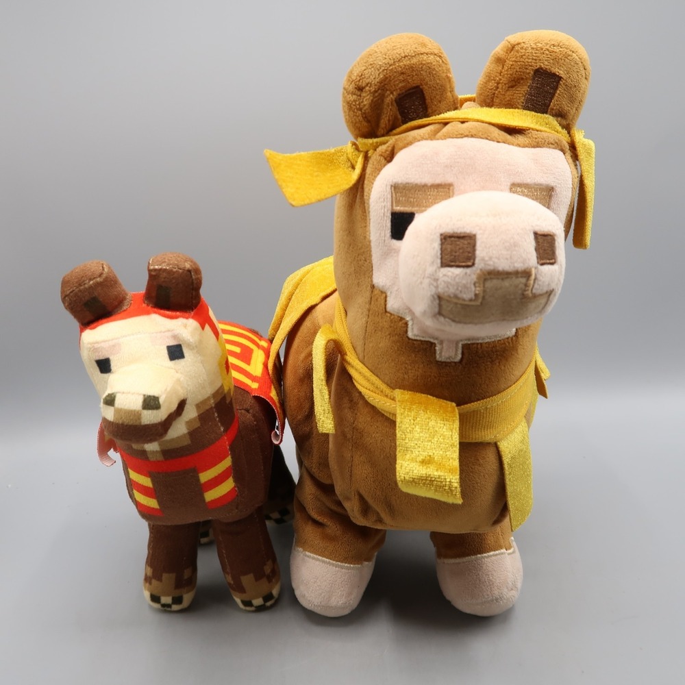Minecraft 7" Baby Llama Stuffed Plush Doll Toy Happy Explorer Mojang JINX Lot